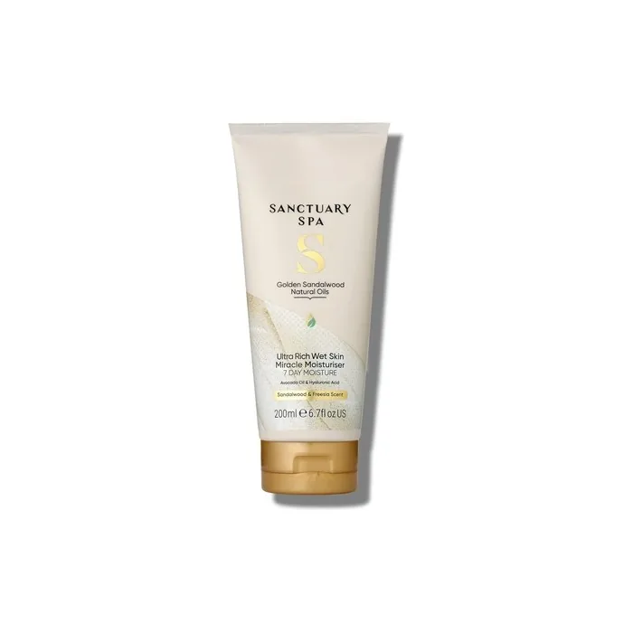 Sanctuary Spa Golden Sandalwood Ultra Rich Wet Skin Moisture Miracle In-Shower Moisturiser 200ml