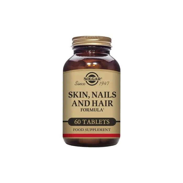 Solgar Skin Hair and Nails Helps Build Collagen with Zinc Copper and Vitamin C Vegan and Gluten Free