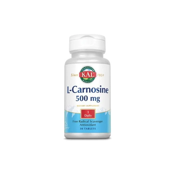 KAL 500mg L-Carnosine Tablets 30 Count