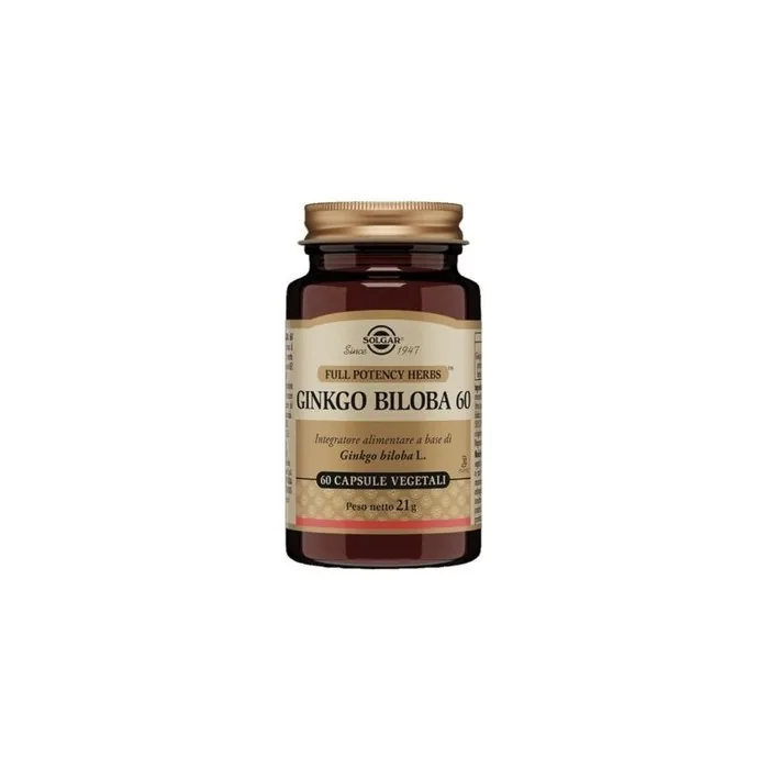 Solgar Ginkgo Biloba Antioxidant Supplement 60 Capsules
