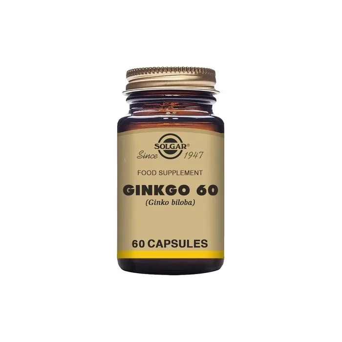 Solgar Super Ginkgo Full Potency Antioxidant & Nervous System Support 60 Vegetable Capsules