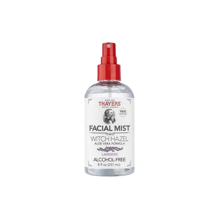 THAYERS Alcohol-Free Witch Hazel Facial Mist Toner with Aloe Vera and Lavender 8 Fl Oz