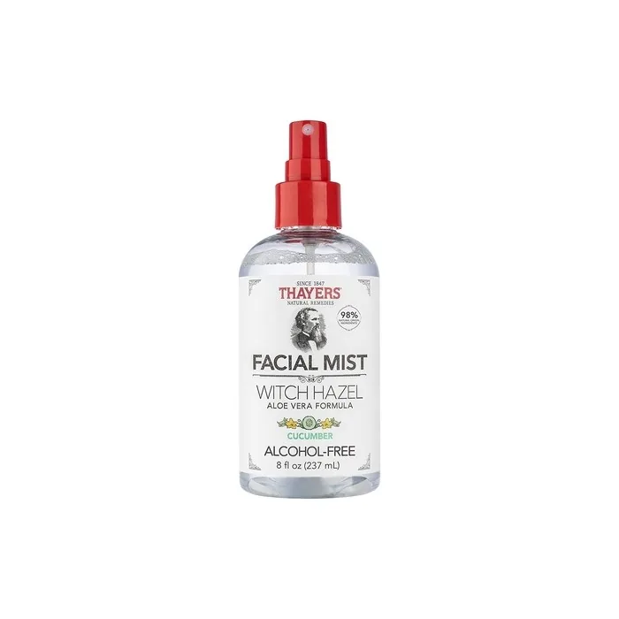 Mild Hamamelis Cucumber Face Toner Spray with Organic Aloe Vera 237ml