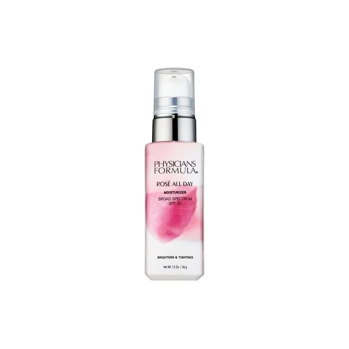 Physicians Formula Rose All Day Moisturizer SPF 30 Brightening and Firming Day Cream with Rose Water, Goji, and Cherry Plum - 1.5 oz