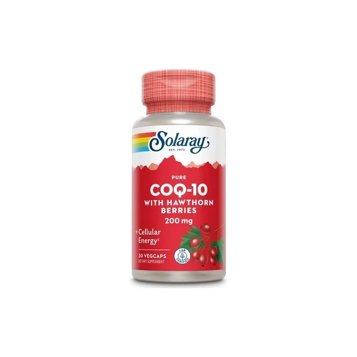 Solaray Pure Coq10 200mg Healthy Heart Function & Cellular Energy Support