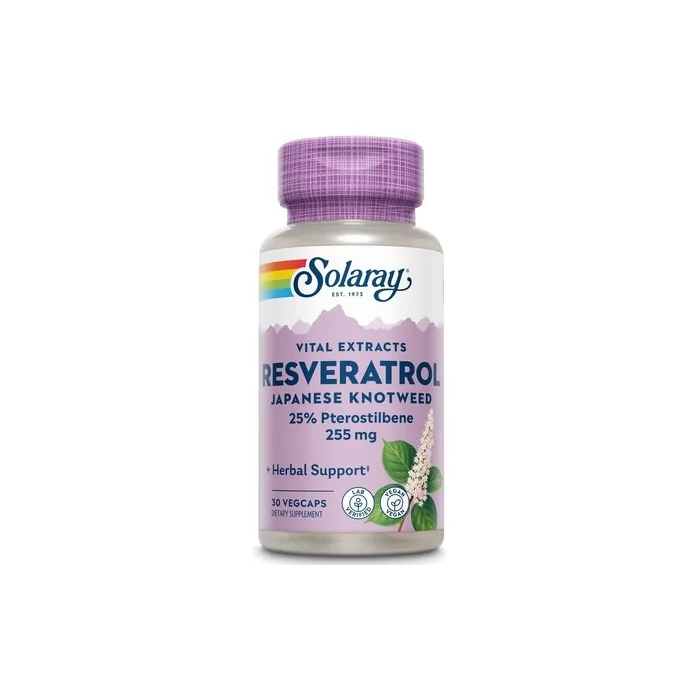 SOLARAY Super Resveratrol with Pterostilbene Veg Cap 250mg 30ct