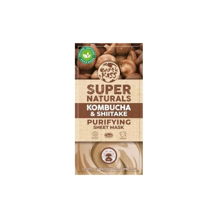 Earth Kiss Super Naturals Purifying Kombucha and Shiitake Sheet Mask