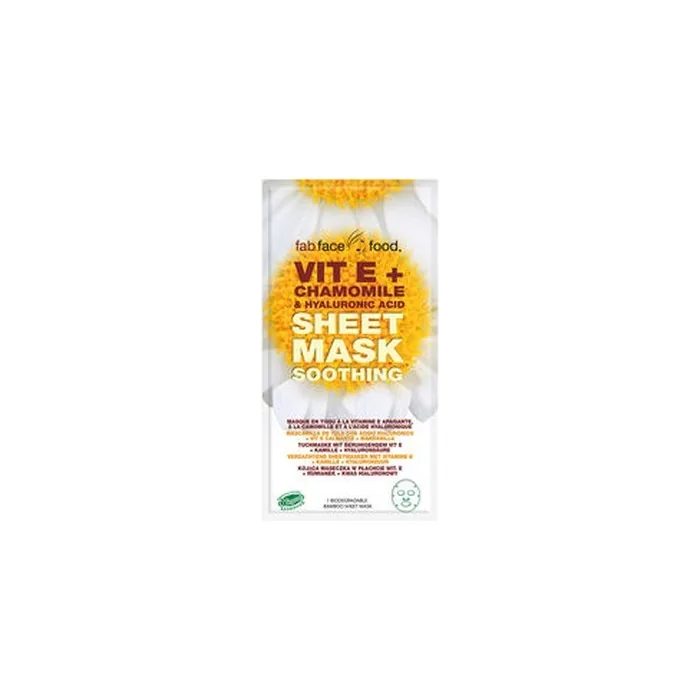 Fab Face Food Vitamin E Chamomile & Hyaluronic Acid Cloth Mask