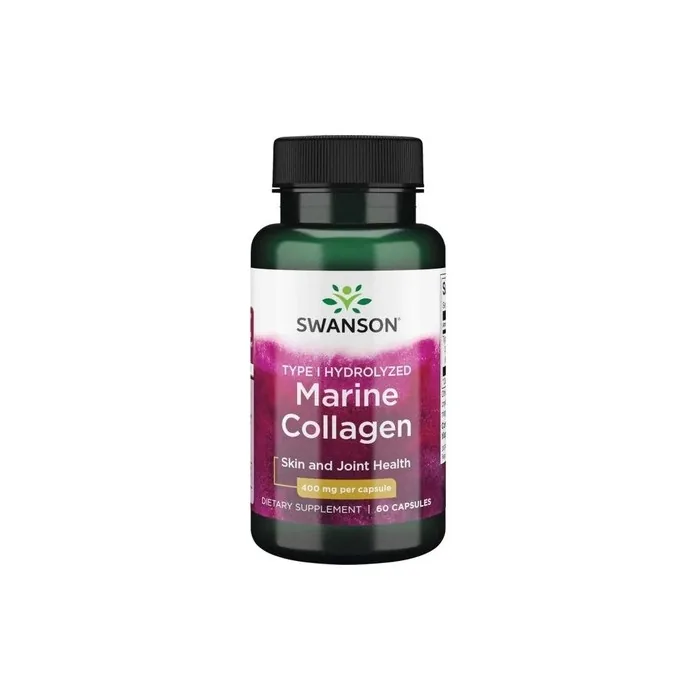 Swanson Type I Hydrolyzed Marine Collagen Supplement 60 Capsules
