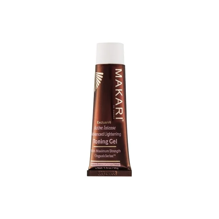 Makari Exclusive Facial Toning Gel 1.0oz with Organiclarine Advanced Whitening & Toning Treatment