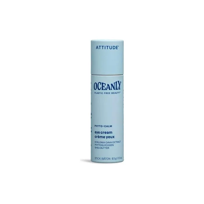 ATTITUDE Oceanly Eye Cream Stick EWG Verified Plant and Mineral-Based Ingredients Vegan Skin Care Products PHYTO CALM Unscented 8.5 grams