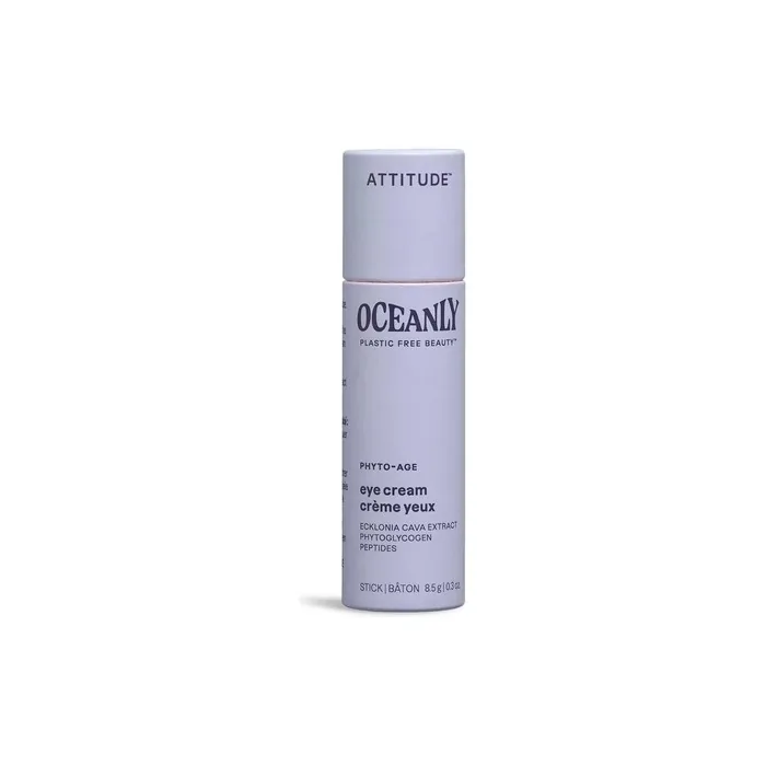 ATTITUDE Oceanly Eye Cream Stick EWG Verified Plant and Mineral-Based Ingredients Vegan Skin Care Products PHYTO AGE Unscented 8.5 grams