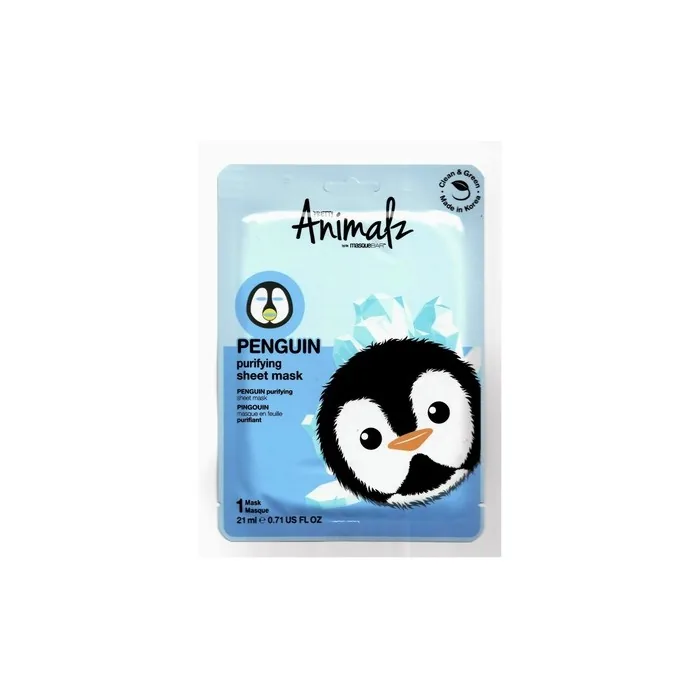 Look Beauty Pretty Animalz Penguin Purifying Sheet Mask
