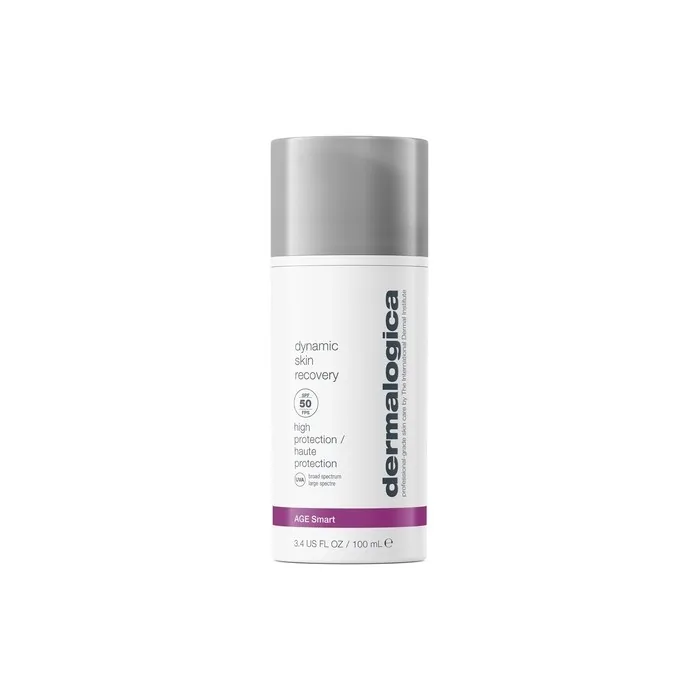 Dermalogica Dynamic Skin Recovery SPF50 Moisturizer 100ml - Hydrates Combats Skin Aging Rich In Antioxidant White Tea Protects from UVA UVB Rays Blends Seamlessly for a Flawless Finish