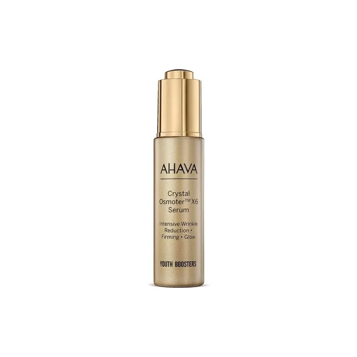 AHAVA Dead Sea Crystal Osmoter X6 Facial Serum Natural Anti-Aging and Wrinkle Reduction for Women 30ml