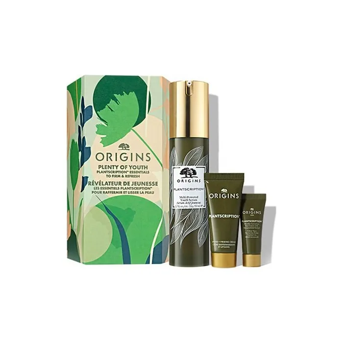 Origins Origins Plenty Of Youth Promo Plantscription Multipowered Youth Serum With Antiaging 50ml Gift Lifting Firming Cream 15ml And Wrinkle Correction Eye Cream 5ml Set