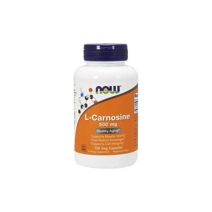 NOW Foods L-Carnosine 500mg - 100 Vegetarian Capsules