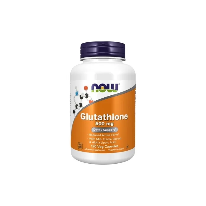 NOW Foods Glutathione 500mg Vegetarian Capsules 120 Count