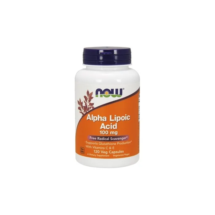 NOW Foods Alpha Lipoic Acid with Vitamins C and E 100mg - 120 Vegetarian Capsules