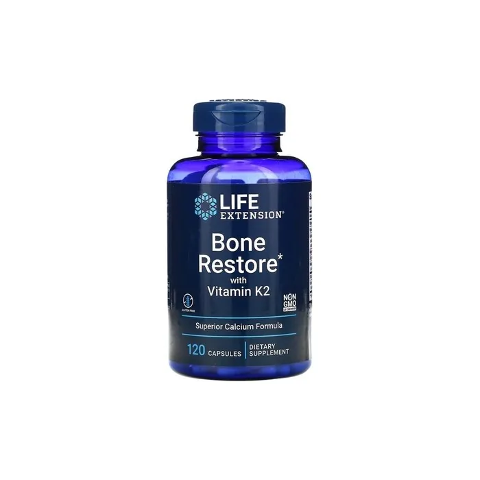 Life Extension Bone Restore with Vitamin K2 120 Capsules