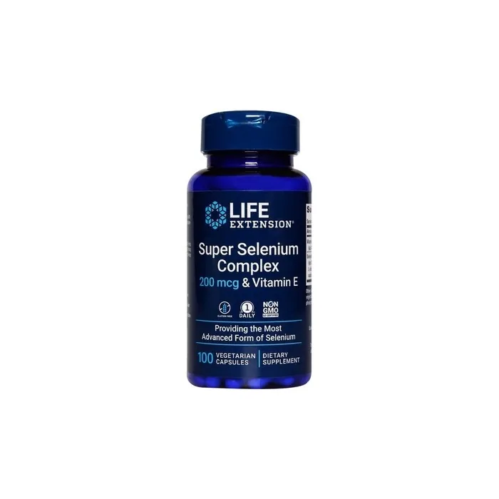 Life Extension Super Selenium Complex with Vitamin E 100 Vegetarian Capsules