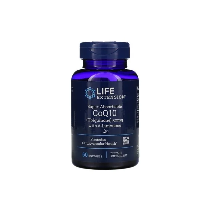 Life Extension Super Absorbable CoQ10 with d-Limonene 50mg - 60 Softgels