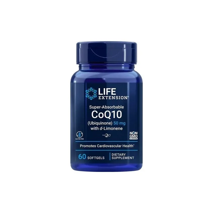 Life Extension Super-Absorbable CoQ10 (Ubiquinone) 100mg with d-Limonene - 60 Softgels