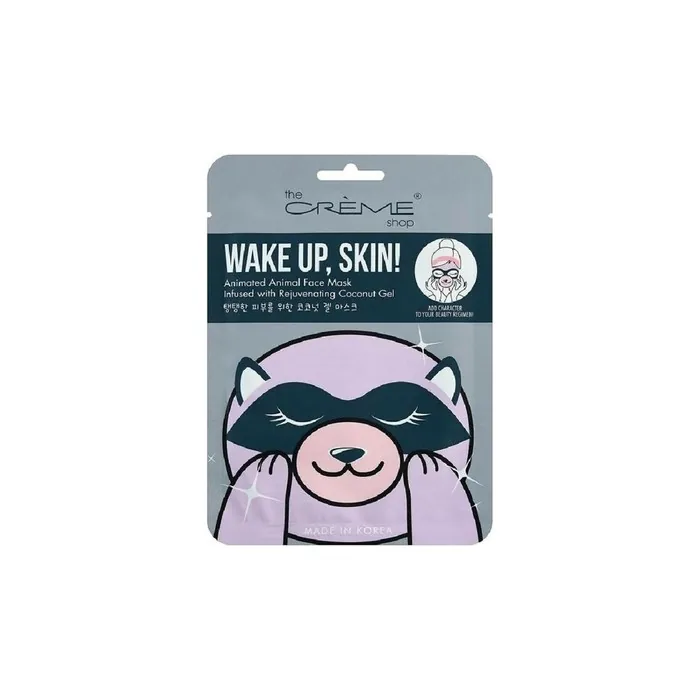 The Crème Shop Wake Up, Skin! Raccoon Face Mask 25g