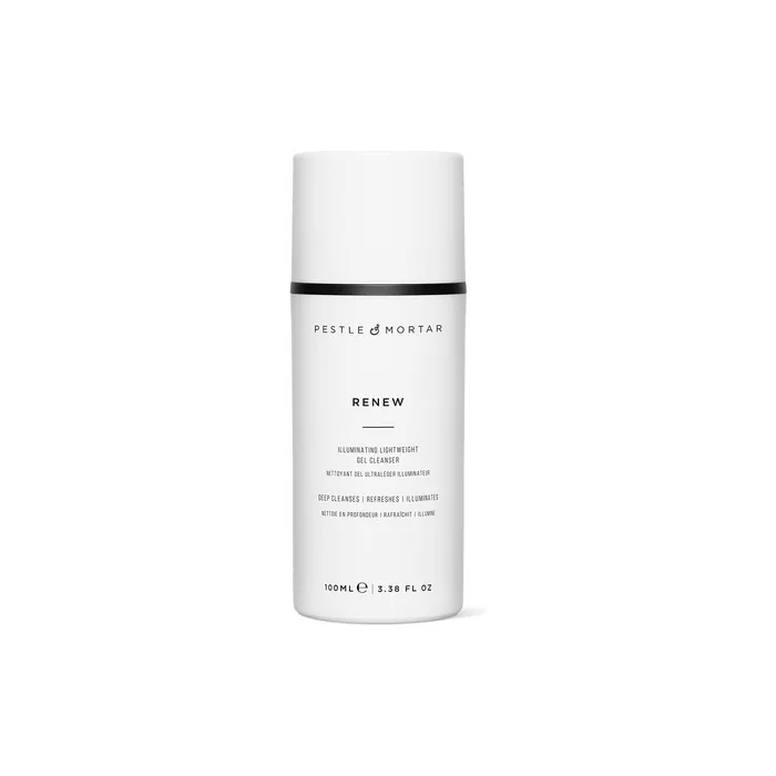 Pestle & Mortar Renew Gel Face Cleanser Non-Foaming Gentle Face Wash for Sensitive Skin 100ml