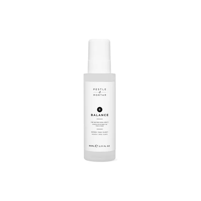 Pestle & Mortar Balance Ultra-Fine Face Mist Hydrating Facial Spray Moisturizer with Deep Sea Magnesium and Gentian Root Extract 80ml