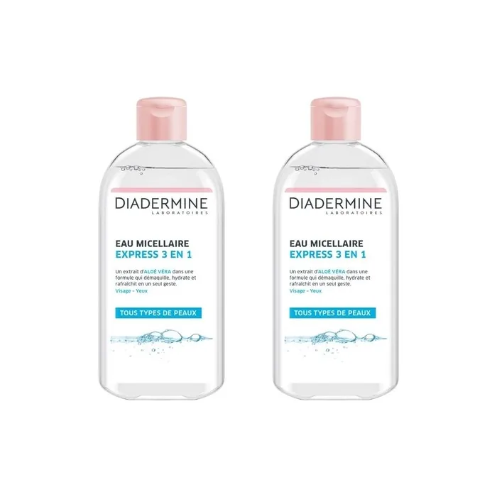Diadermine Micellar Water Express 3 in 1 400ml - Pack of 2