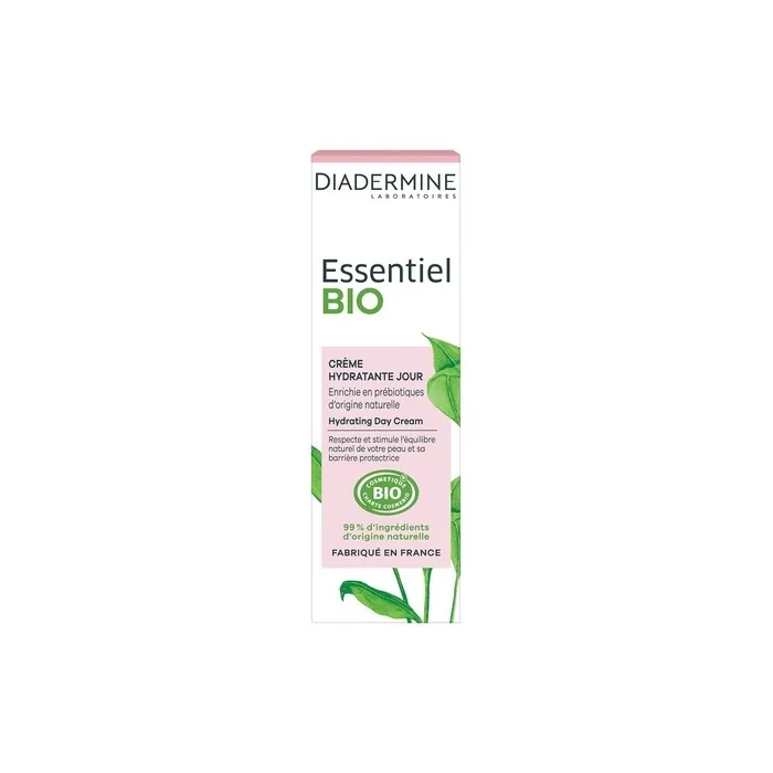 Diadermine Essentiel Bio Moisturizing Day Face Cream Enriched with Natural Prebiotics 50ml