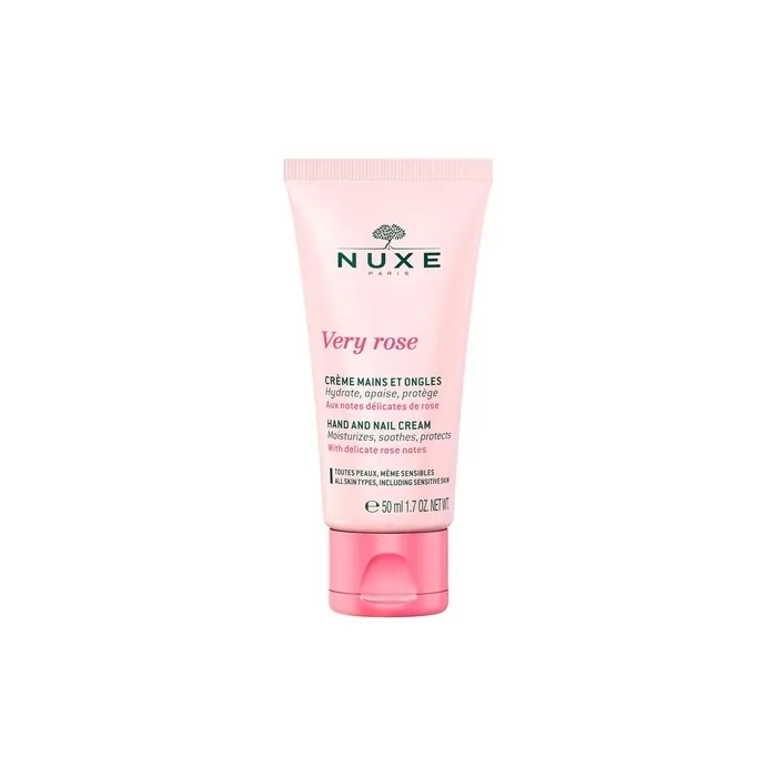 Nuxe Very Rose Hand and Nail Cream Hydrating and Soothing Moisturizer