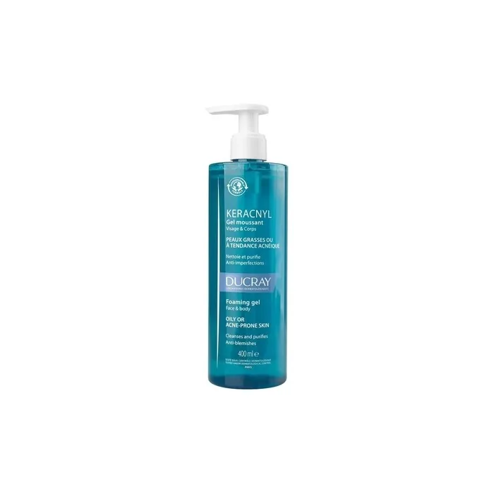 Ducray Keracnyl Foaming Gel Cleansing Gel For Acne-Prone Skin 400ml