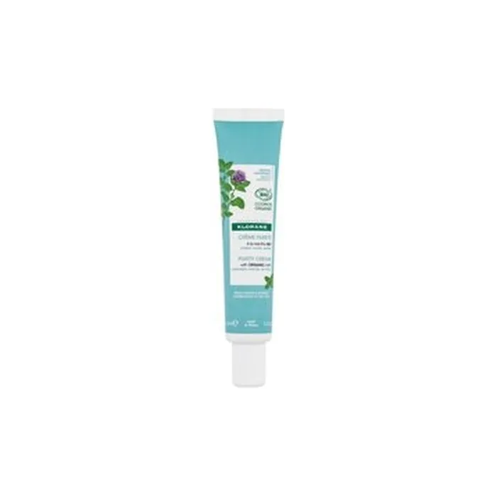 Klorane Aquatic Mint Purity Cream Lightweight Hydrating Cream For Combination And Oily Skin 40ml