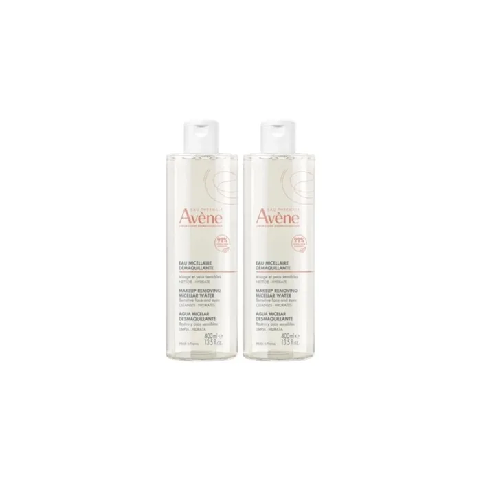 Avene Makeup Removing Micellar Water Set For Normal And Sensitive Skin 2 X 400 Ml
