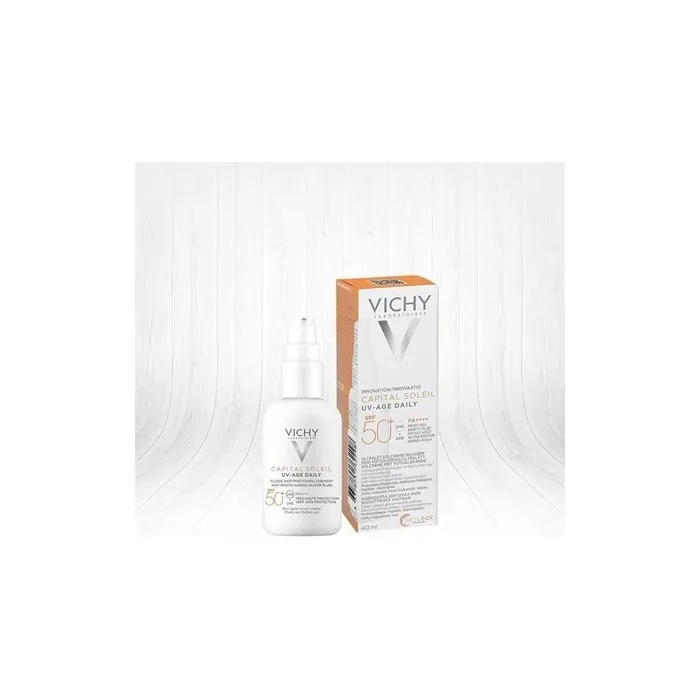 Vichy Capital Soleil Uv-Age Daily Spf50+ Water Fluid Antiphotoaging Cream 40ml