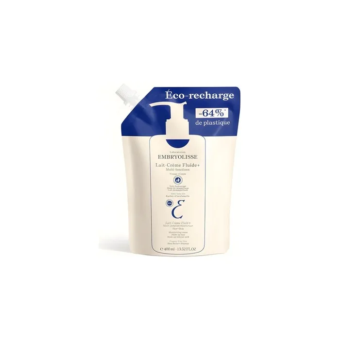 Embryolisse Multi-Purpose Nourishing Moisturizer Lait Crème Fluid for Face & Body Hydrating Cream for All Skin Types Paraben-Free Refill 13.52 Fl Oz