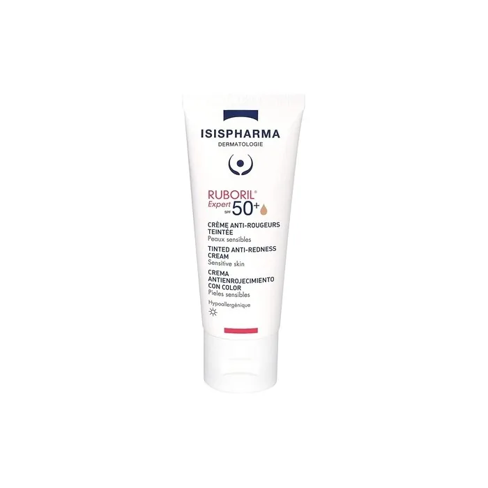 Isispharma Ruboril Expert 50+ Tinted SPF Moisturizer for Face