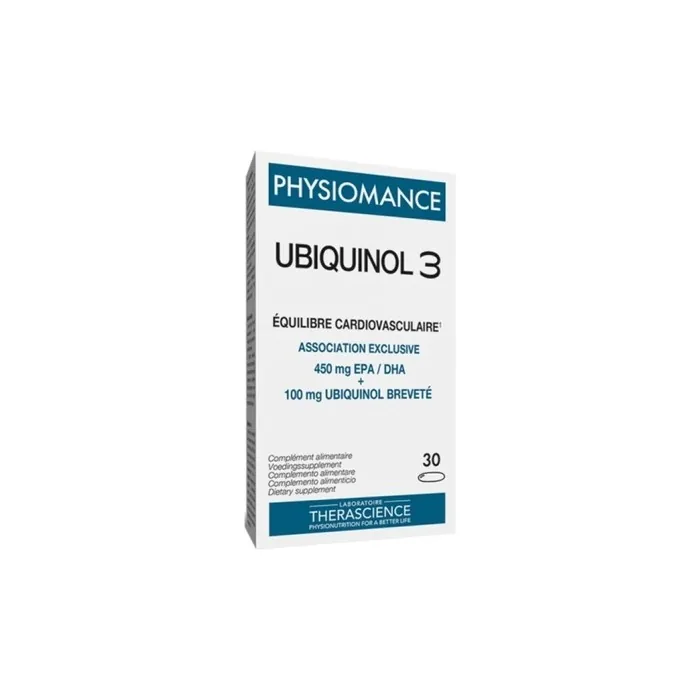 Physiomance Ubiquinol 3 - 30 Softgels