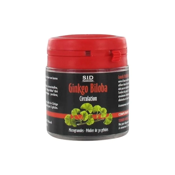 Sid Nutrition Circulation Ginkgo Biloba 30 Gels