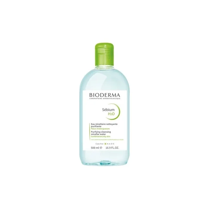 Bioderma Sbium H2o Micellar Water 500ml Purifying Cleansing Solution