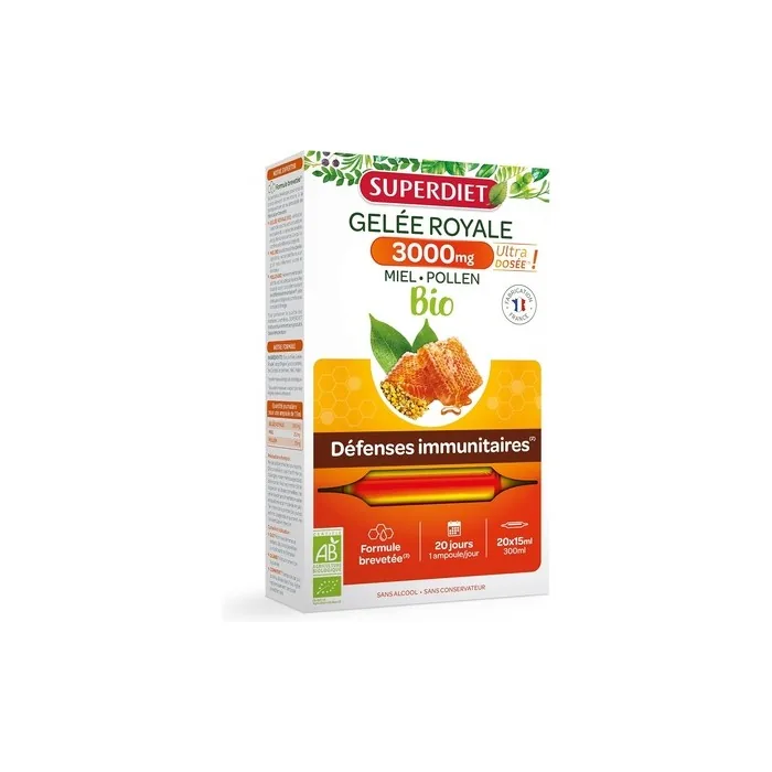 Superdiet Royal Jelly 3000mg Patented Formula