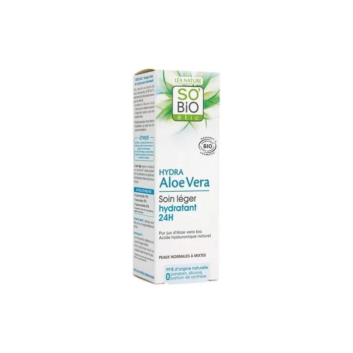 SO'BiO étic Cosmebio Hydra Aloe Vera 24 Hours Light Moisturizing Day Cream 50ml