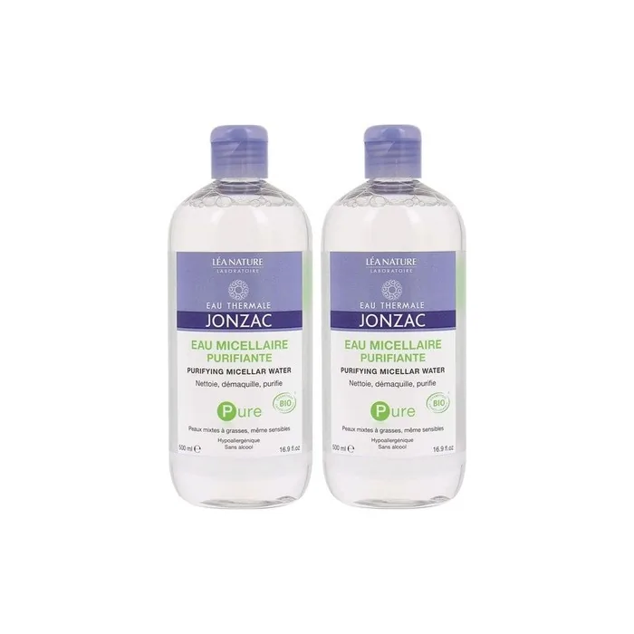 Eau De Jonzac Pure Purifying Micellar Water Organic 500ml - Pack of 2