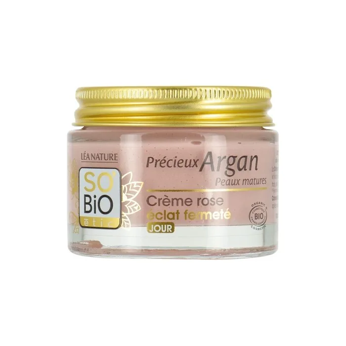 So'bio Etic Precieux Argan Cosmos Organic Firming Radiance Rosy Day Cream 50ml