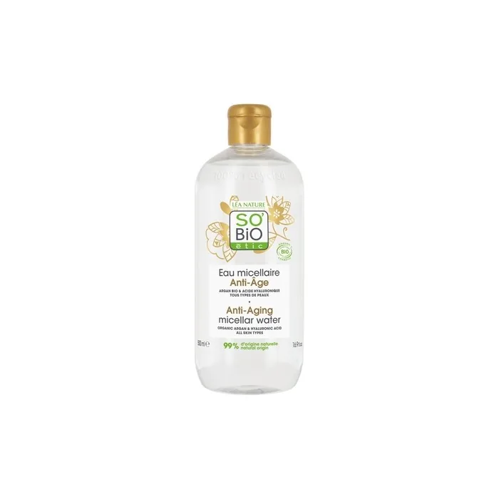 So Bio Etic Argan Anti Age Toning Lotion Micellar Water Antiaging With Hyaluronic Acid & Organic Argan