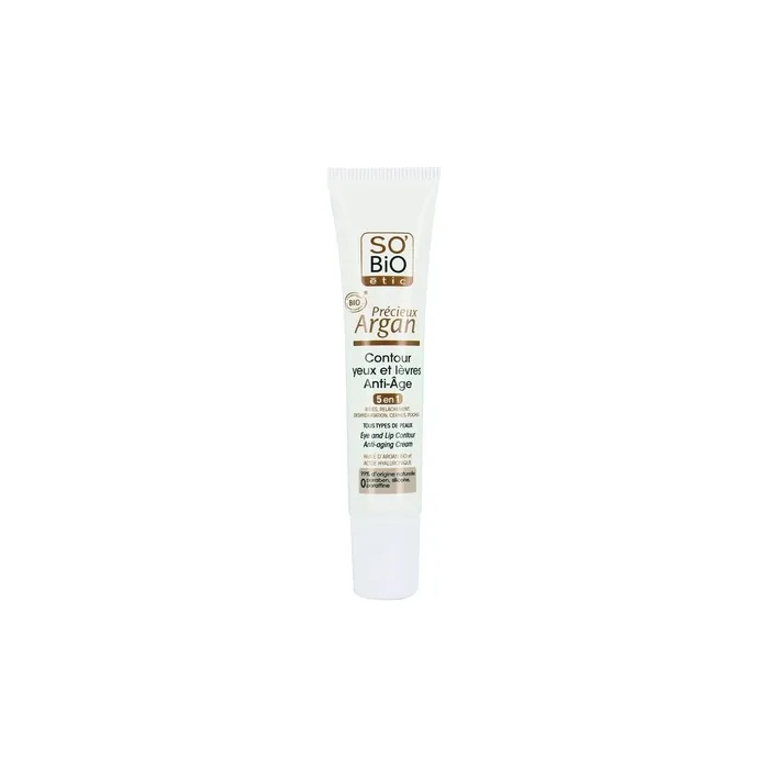 So Bio Etic Antiaging Lip & Eye Contour With Hyaluronic Acid & Organic Argan Oil