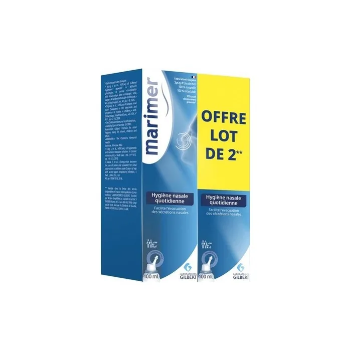 Marimer Spray Daily Nasal Hygiene 100ml - Pack of 2