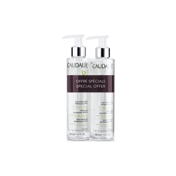 Caudalie Cleansing Micellar Water Set Duo For All Skin Types 2 Pieces 200 Ml Each
